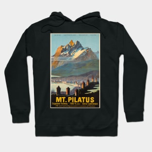 Mt.Pilatus,Switzerland,Ski Poster Hoodie